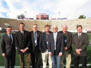 The only seven writers who have covered all 16 BCS championship games.